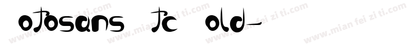 NotosansCKtc Bold字体转换